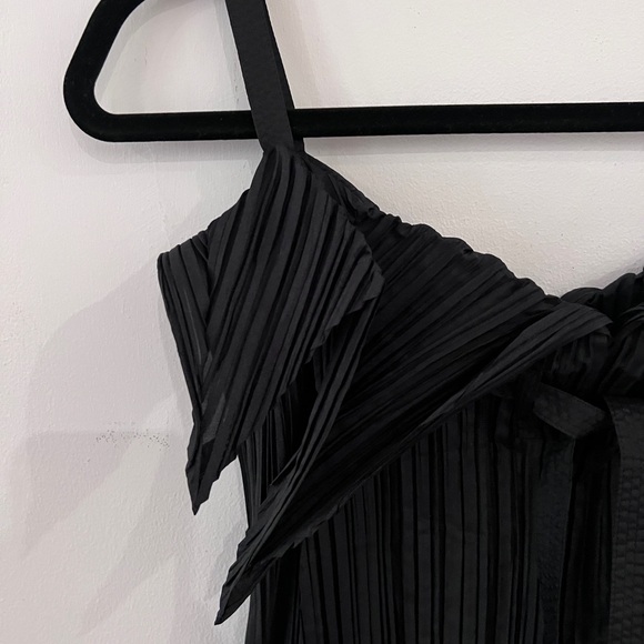 Issey Miyake Black Dress Avant-Garde Origami Pleated Gown Japanese Couture size2 - Picture 6 of 15